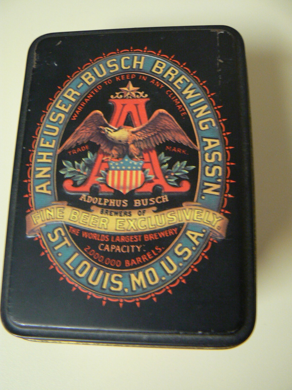 Budweiser Classic Playing Cards in Collector Tin with 1 Deck of Cards Sealed