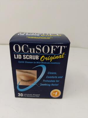 OCuSOFT Lid Scrub Original Pre-Moistened Pads for Irritated Eyelids 30 ct