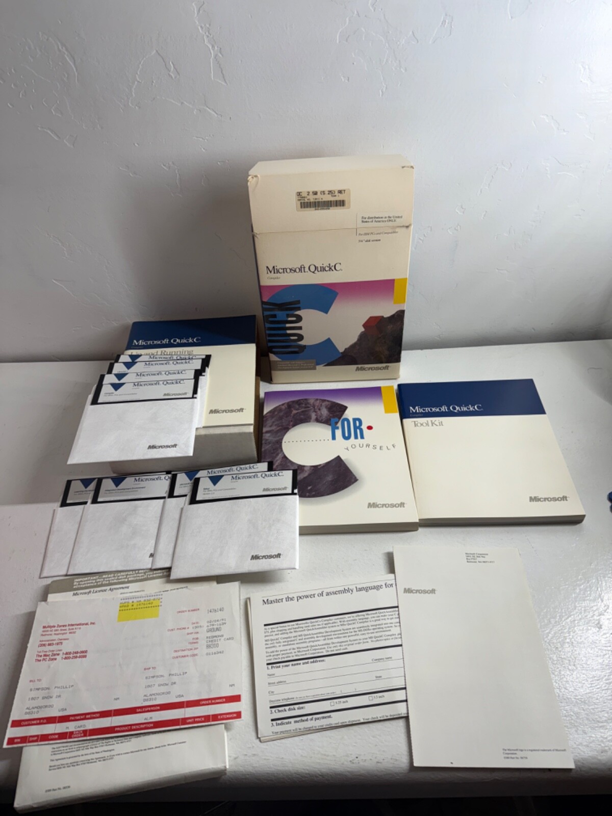 コンピュータ・IT Microsoft MS-DOS5 QuickC Compiler オンラインショップ】 Microsoft 人気沸騰】 MS-DOS5