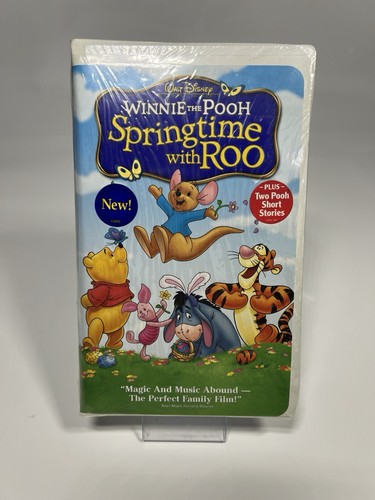 DISNEY - WINNIE THE POOH: SPRINGTIME WITH ROO ANIMATED VHS VIDEO  EGG-STRAVAGANZA