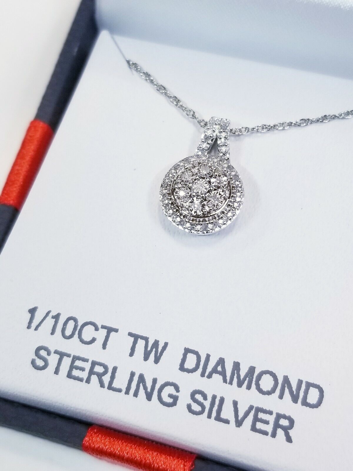 1/10CT TW Diamond Pendant Sterling Silver I-J/I3 18 1/10CT TW Diamond Pendant Sterling Silver I-J/I3 18