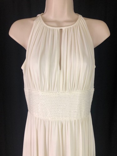 WOMENS MOTHER OF THE BRIDE IVORY FORMAL DRESS SIZE 6 By David’s Bridal EUC