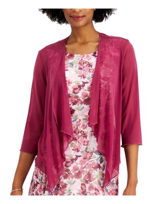 

CONNECTED APPAREL Женская фиолетовая куртка с завязками спереди и рукавами 3/4 Petites, Фиолетовый, TBA35110P1