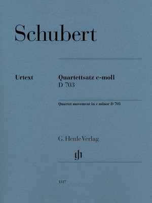 Schubert String Quartet Movement in C Minor D 703 Score Parts Henle Urtext Book