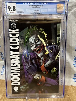 Doomsday Clock 5 DC 2018 CGC 9.8 Gary Frank Joker Variant Watchmen