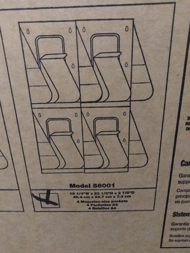 DEF56001 Deflect-o Wall Literature Rack-Envelope, Mailers& Shipping Supplies