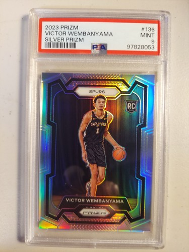 VICTOR WEMBANYAMA 2023-24 PANINI PRIZM SILVER #136 ROOKIE RC