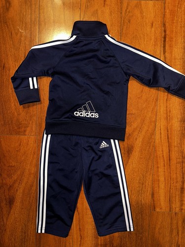 Adidas Track Suit Size 18 Months Classic Blue And White