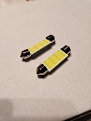 2x C5W C10W LED COB Bulb 12V White 7000k 41mm