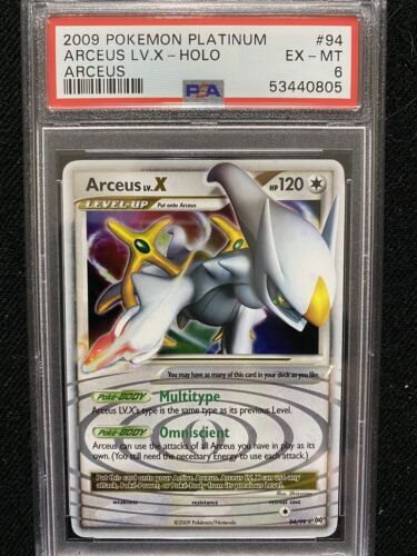 2009 Pokemon Platinum Arceus Arceus Lv. X Holo 94/99 PSA 6 2009 Pokemon Platinum Arceus Arceus Lv. X Holo 94/99 PSA 6