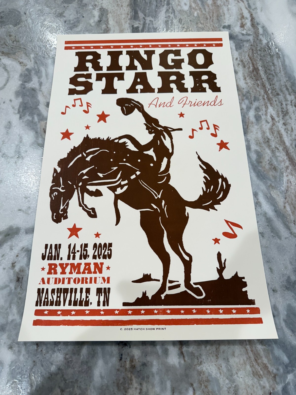 【Hatch Show Print】レッドスケルトン　ポスター Hatch Show Print】レッドスケルトン ポスター B（Hatch Poster