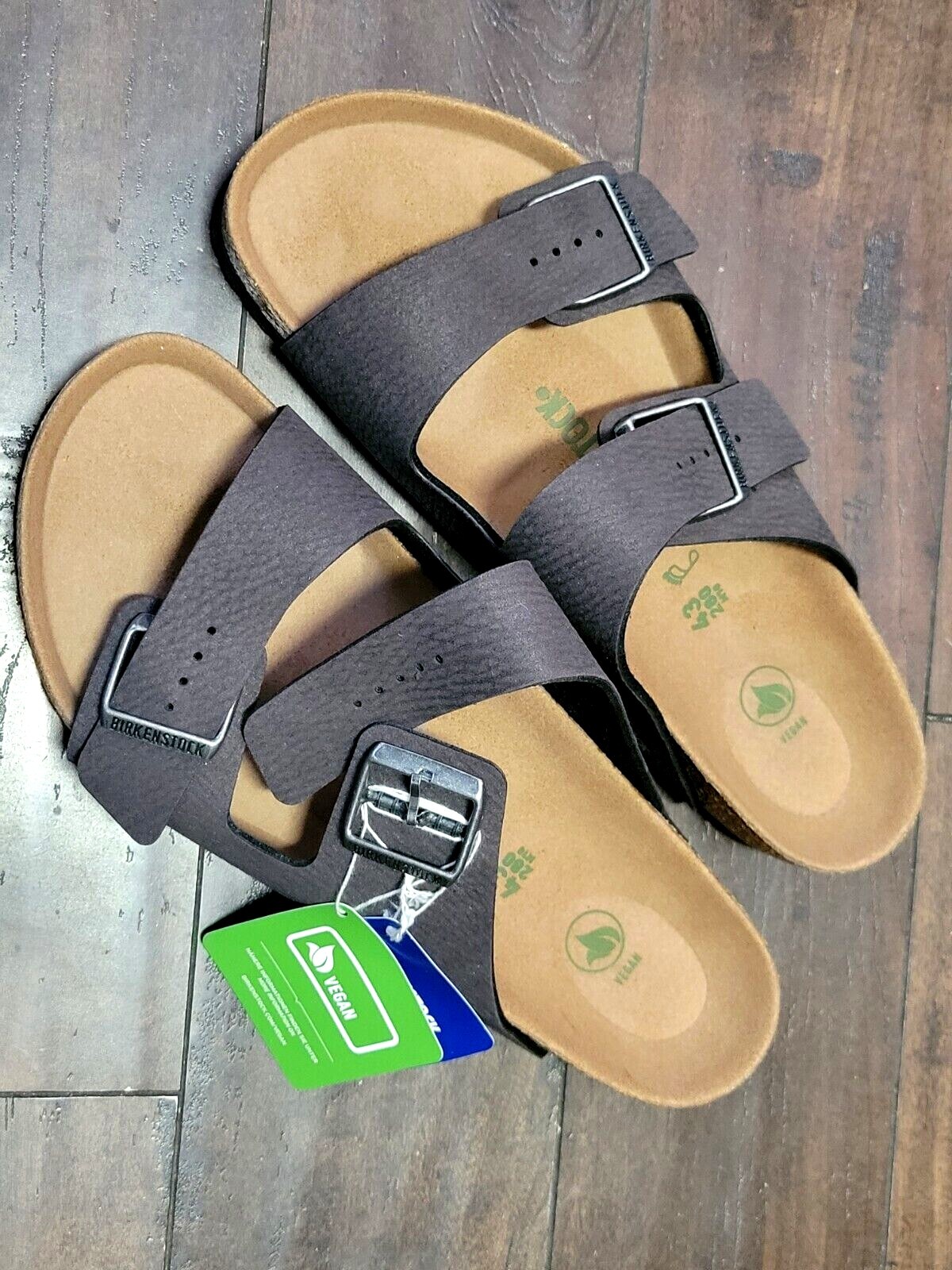 BIRKENSTOCK Arizona BS Vegan Desert Dust Black #1023042 NEW