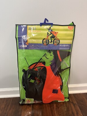 BRAND NEW Yard Flag Bike Spinner Witch Wind Garden 30'' Halloween Outdoor