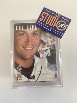 1996 Leaf Studio Baseball complete set (150 cards) Jeter, Griffey, Ripken w/case
