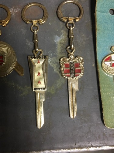 6 Dodge Classic Vintage Designer Decorative Ignition Key Blank W Ring Metal