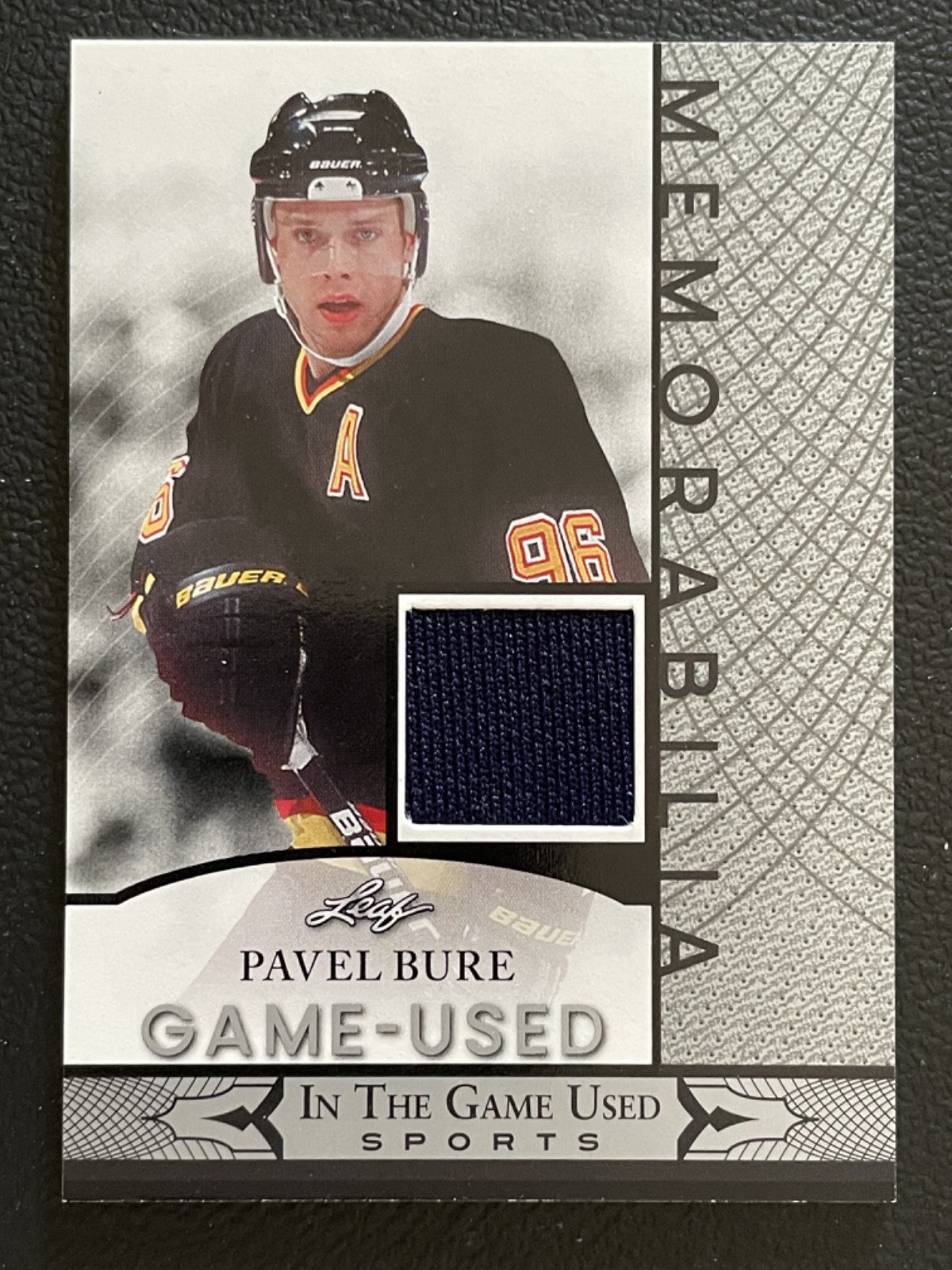 2024 Leaf In The Game Used Memorabilia Silver Pavel Bure Jersey