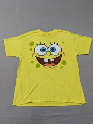 Nickelodeon Boy's Short Sleeve Crew Neck Graphic Tee Shirt Yellow Size Youth L