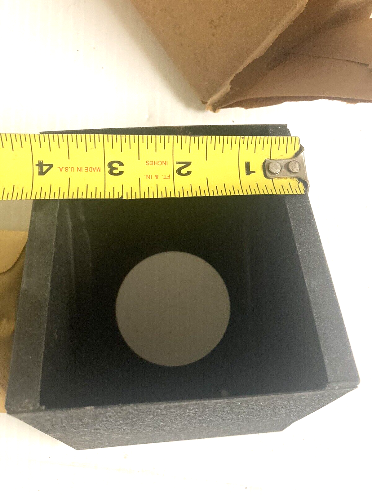 BUD CASE FOR 2 INCH METER - NOS - BLACK CRACKLE FROM HAM RADIO ESTATE FOR VOLTS