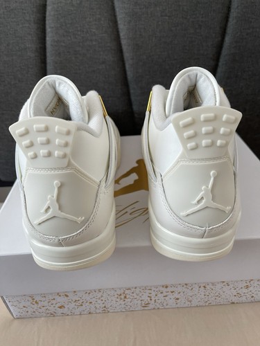 Pre-owned Jordan Size 11.5w/10m- Air  4 Retro Metallic Gold W In White