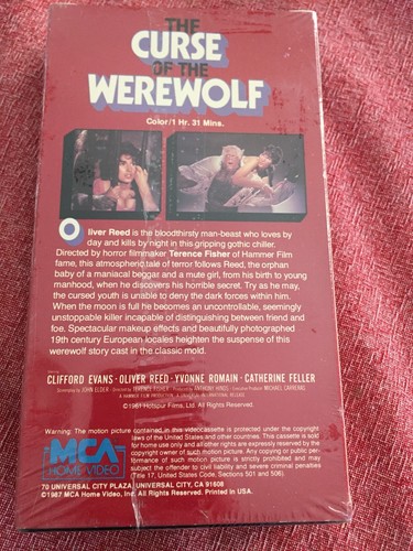 THE CURSE OF THE WEREWOLF BETA *Oliver Reed* Monster CULT B-MOVIE HAMMER HORROR