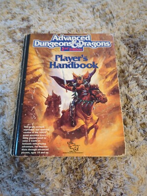 Advanced Dungeons & Dragons 2e Player's Handbook HC TSR  2nd Edition Original