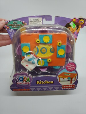 Dora the Explorer Window Surprises Dollhouse Kitchen Set Fisher Price 2010