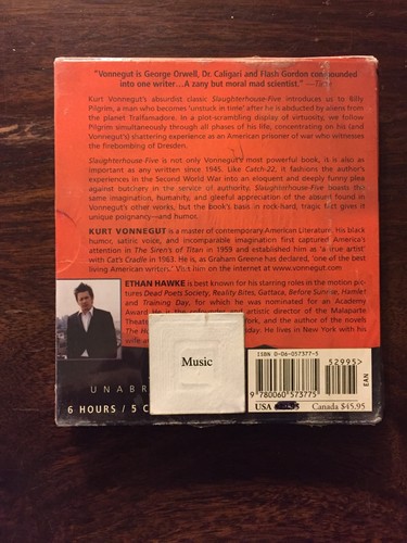 Slaughterhouse 5 CD Set / 6 Hours Unabridged  - Audiobook NEW