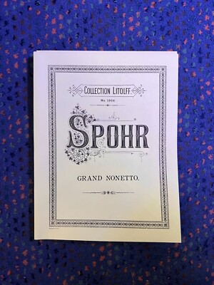 Spohr - Grand Nonetto, Op. 31 - Mixed Nonet
