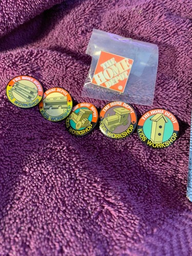 Home Depot Kids Workshop Pin Lot