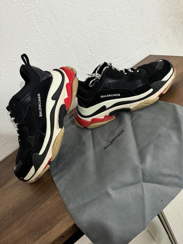 靴 BALENCIAGA Triple S Black Red 40 Balenciaga Triple S Black White Red (Women's) - Sneakers - US