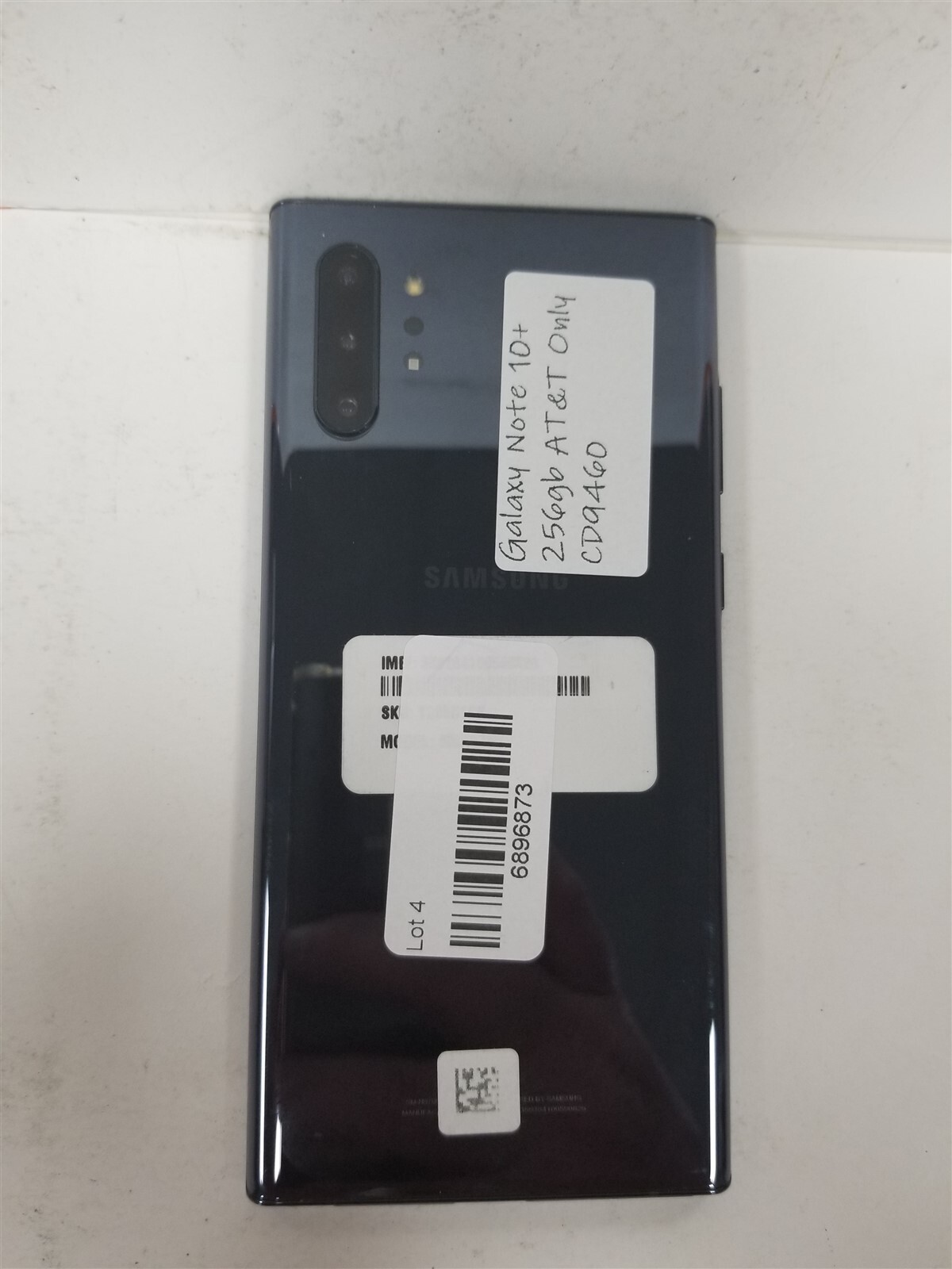 Samsung Galaxy Note 10+ 5G 256gb Black SM-N976U (AT&T Only) Damaged CD9460