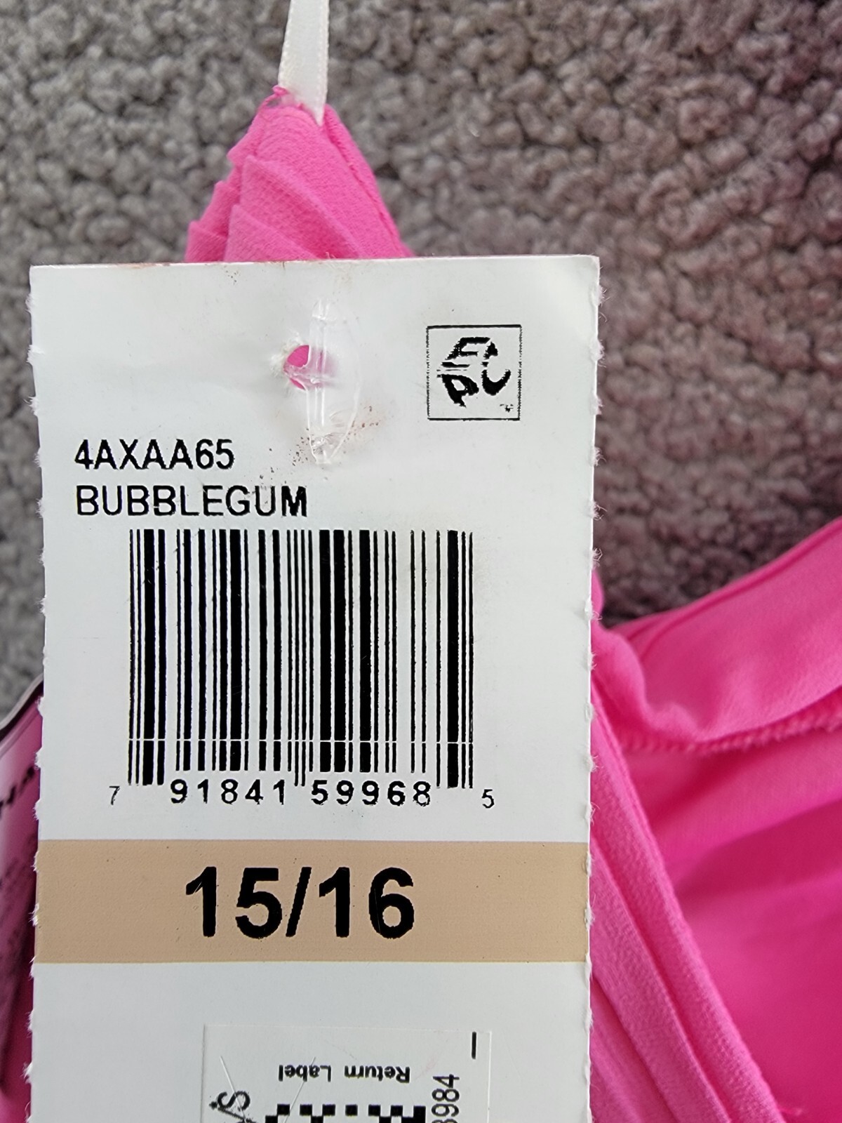 B. Darlin Ruffled Lace-Up-Back Gown Juniors 15/16 Bubblegum Sleeveless Back Zip - Picture 16 of 16