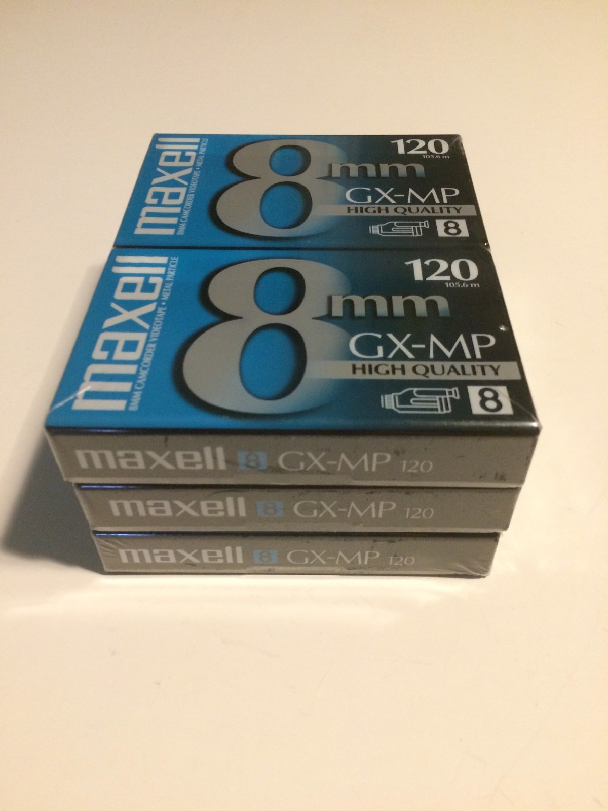 NEW 6 Maxell P6-120 GX 8mm GX-MP 120 Blank Tape Camcorder Videotapes - Sealed!