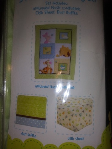 DISNEY Classic Winnie the POOH Sunny days Nursery Bedding Crib Nursery Lot NEW