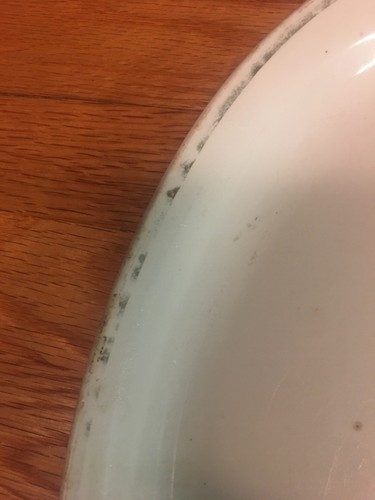 Homer Laughlin Serving Plate With Gold Trim J4N7