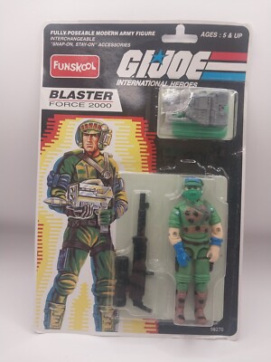 G I JOE INTERNATIONAL HEROES FUNSKOOL BLASTER Battle Force 2000 Moc Sealed