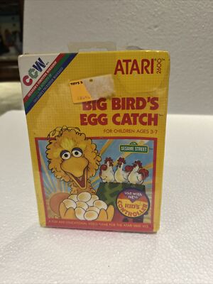 Big Bird's Egg Catch ( Atari 2600) New and Sealed Cartridge Game 