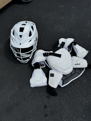 youth lacrosse helmet and Pads