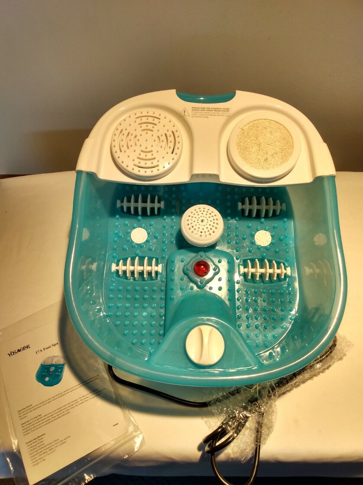 Yosager Foot Spa with Heat, Bubbles and Manual Foot Massager