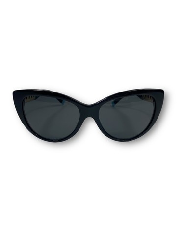 Pre-owned Tiffany & Co . Iconic Women's Black Cat-eye Luxury Sunglasses Made In Italy $465 In Gray