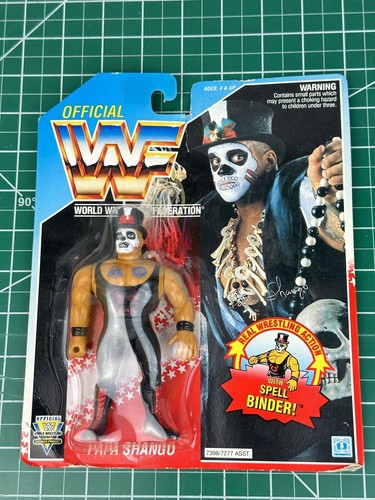 papa shango WWF プロレス　フィギュア　1992 ハスブロ WWF Wrestling Hasbro 1992 Papa Shango Blue Card 7398 for