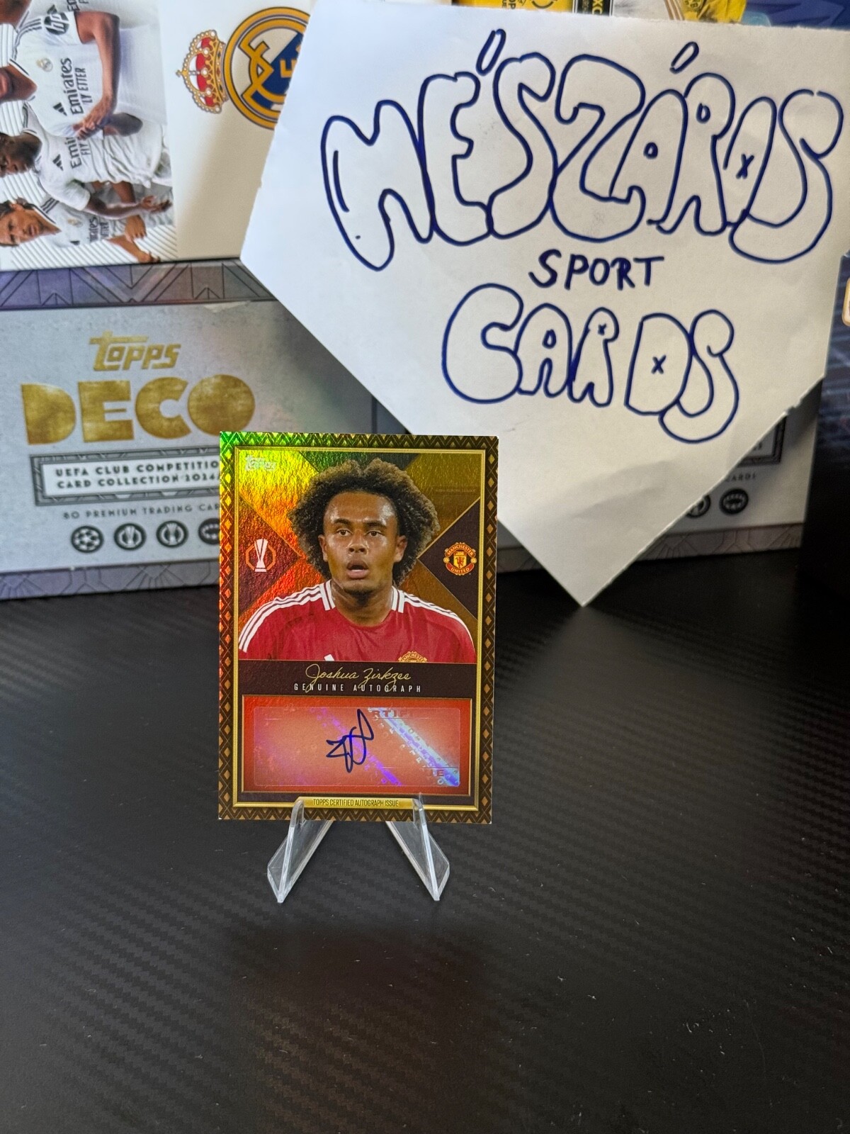 ジェジュン　ハイタッチ券 JOSHUA ZIRKZEE ONE OF ONE match attax 2024-25 extra genuine