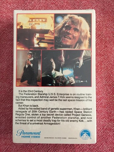 Star Trek II, The Wrath of Khan Beta Betamax 1982 Brand New