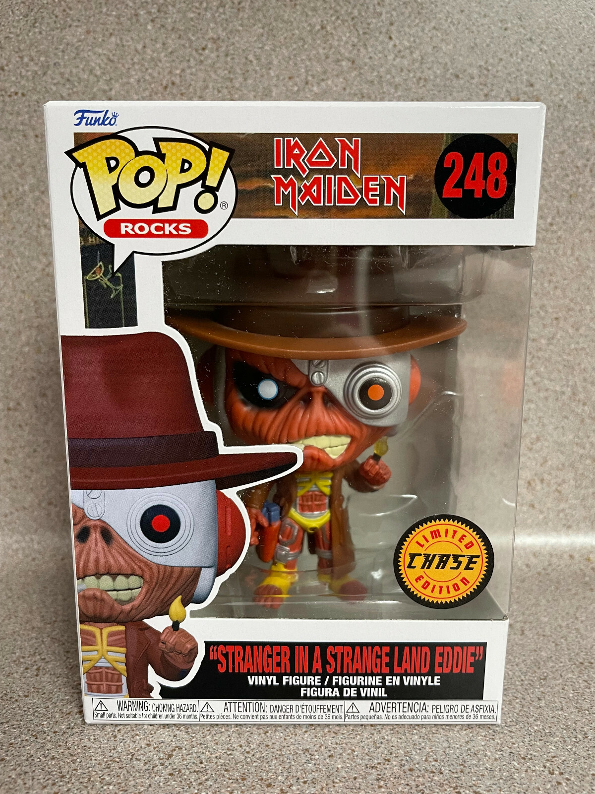 Funko Pop! Rocks Iron Maiden CHASE Eddie #248 shipped in