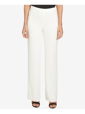 

CECE Womens Ivory Pocketed Pull-on Wear To Work Брюки прямого кроя, Цвет слоновой кости, 7099320