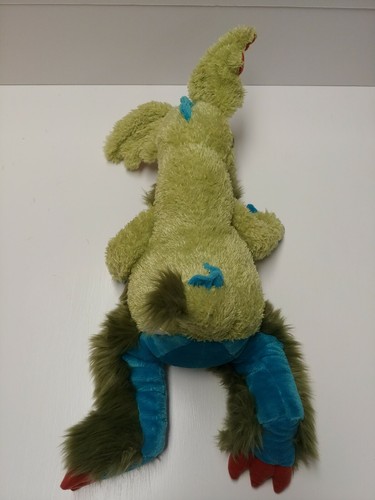 Manhattan Toy Galoompagalots Trilby Green & Blue Furry Monster 18