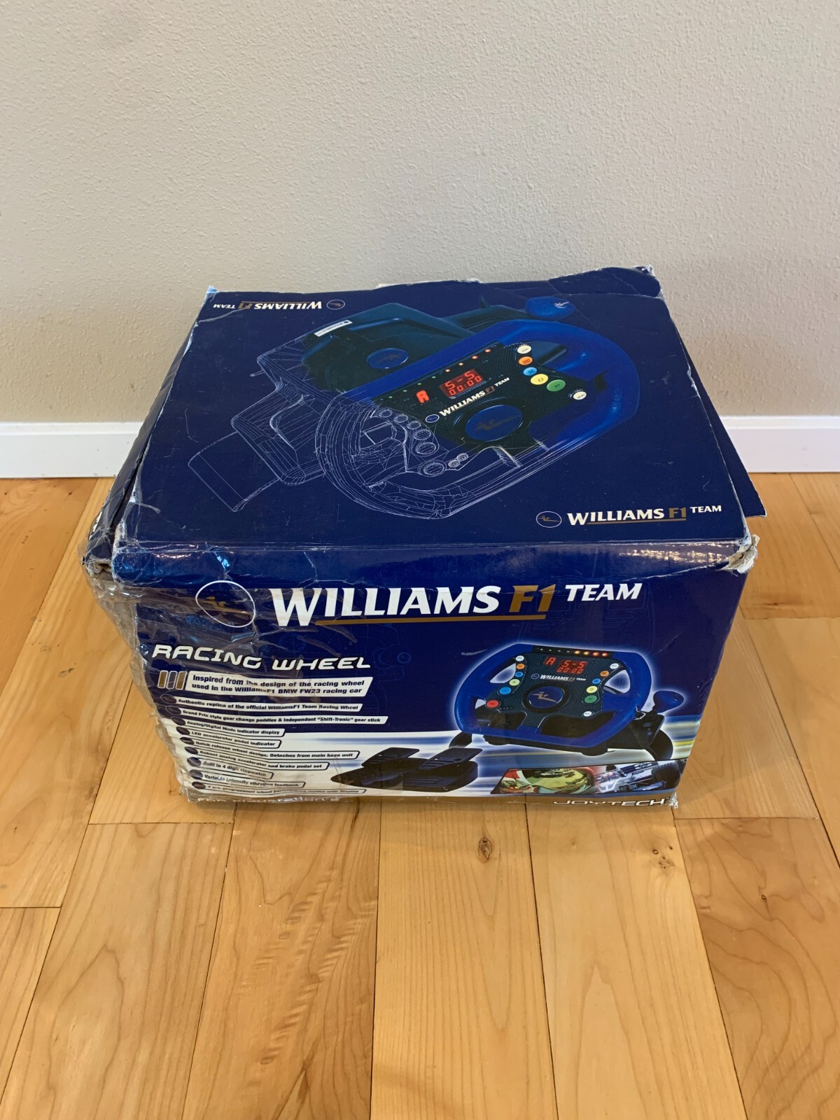 Joytech Williams F1 Racing Wheel PS1 PS2 2003. JS-507 TESTED