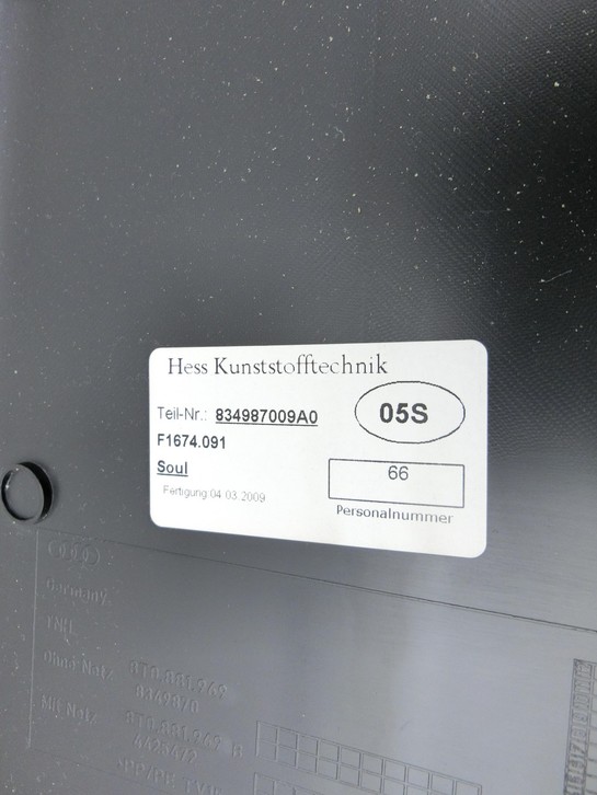 Audi A4 8K B8 08-11 Lim Blende Innen Rückenblende für Beifahrer Sitz Links Vorne Audi A4 8K B8 08-11 04.04.2009... Vorschau 4