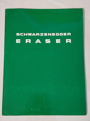 ARNOLD SCHWARZENEGGER IN ERASER MOVIE PRESS KIT W/ PHOTOS 1996 WARNER BROS