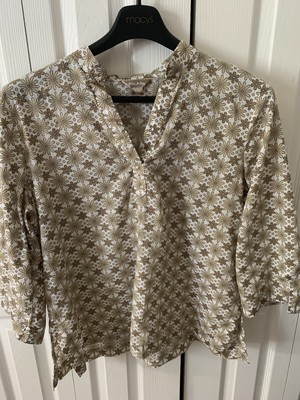 White Stag V Neck Long Sleeve Top XL
